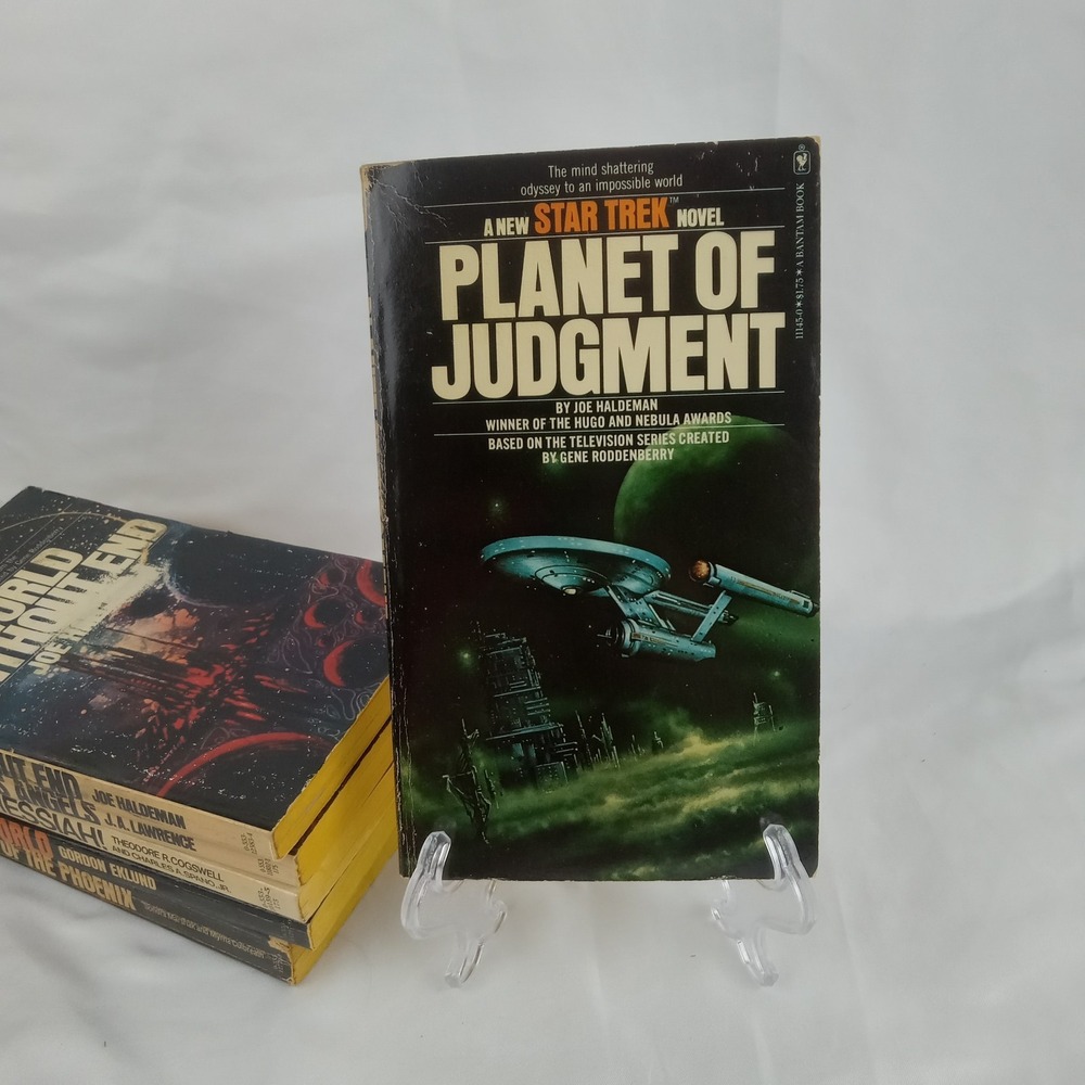 Lot of 6 Vintage Star Trek Bantam Paperbacks Planet of Judgment Spock Messiah